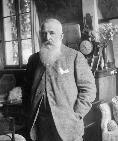 Claude Monet in his  studio